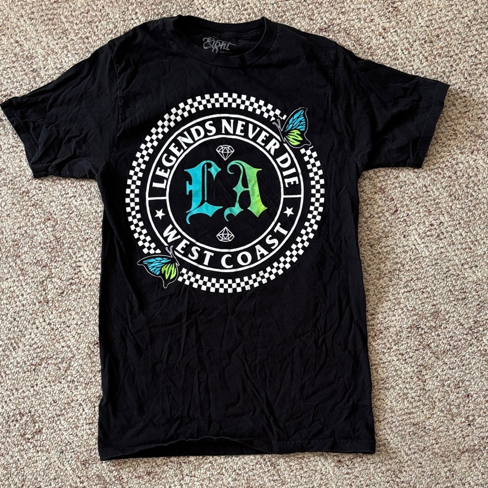 Eighty Eight Black LA Graphic Tee